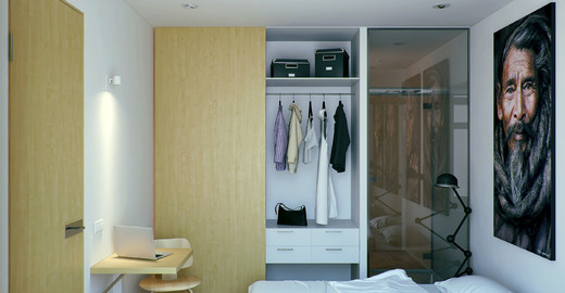 Wood &amp; White. Спальня