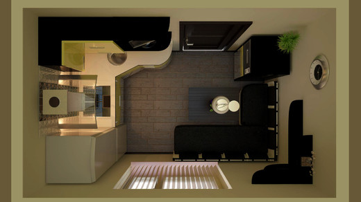 Дизайн-проект квартиры. Кухня