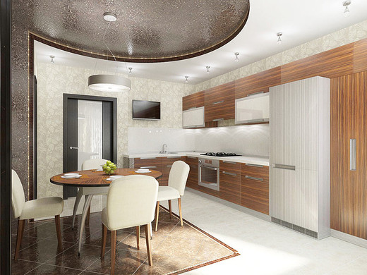 Дизайн интерьеров двухкомнатной квартиры. Кухня