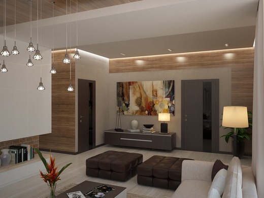 Дизайн дома в Крыму от студии Kucherenko Design. Гостиная