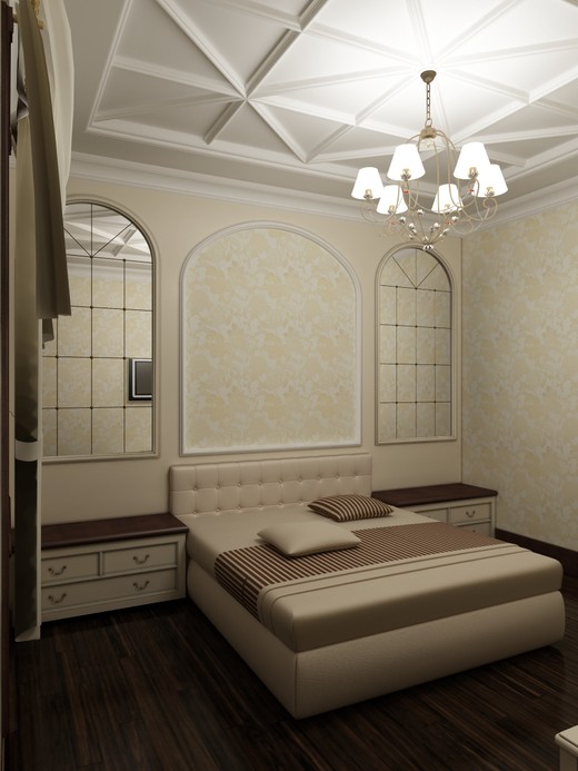 Квартира в классическом стиле. Спальня