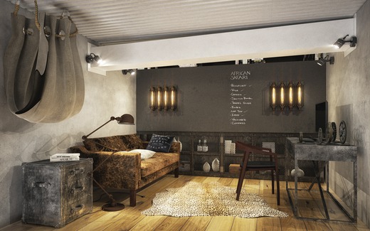 LOFT. Кабинет; Библиотека