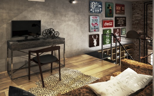 LOFT. Кабинет; Библиотека