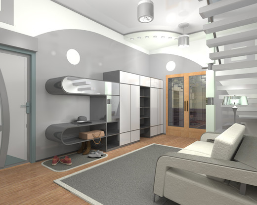 Interior of the apartment. Коридор; Холл