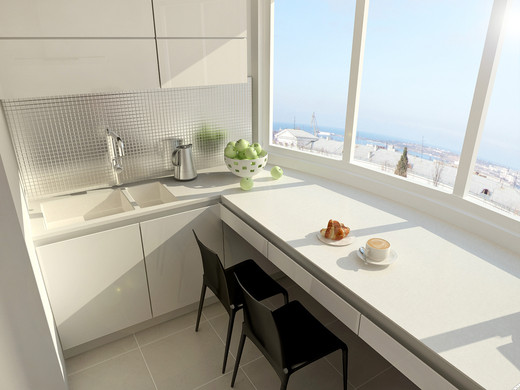 Дизайн-проект трехкомнатной квартиры. Кухня