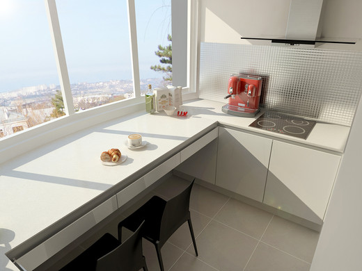 Дизайн-проект трехкомнатной квартиры. Кухня