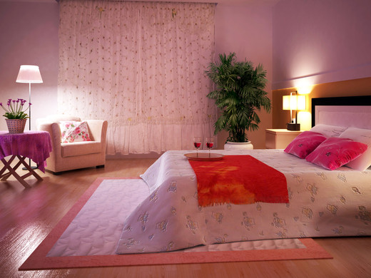 Розовая простота. Спальня
