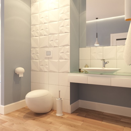 Дизайн-проект интерьера Ванной комнаты в частном доме.. Ванная