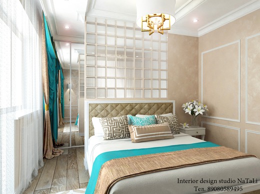 Дизайн интерьера спальной комнаты. Спальня