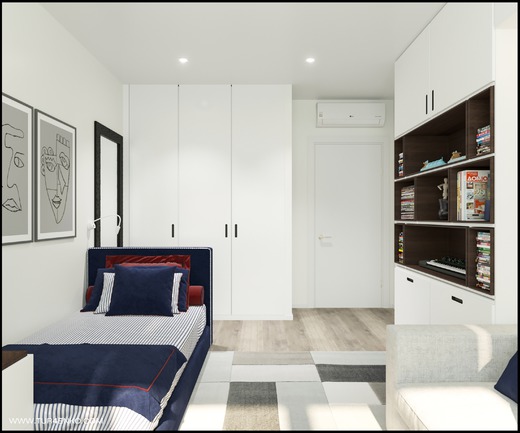 Дизайн 4-х комнатной квартиры 115 м2 в современном стиле в ЖК "Летний сад". Детская