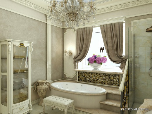 Дизайн ванной комнаты в Классическом стиле — Интерьеры квартир, домов .