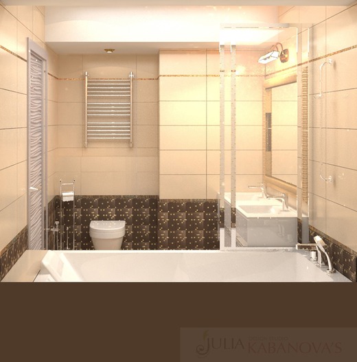 Дизайн квартиры в ЖК Дирижабль. Ванная