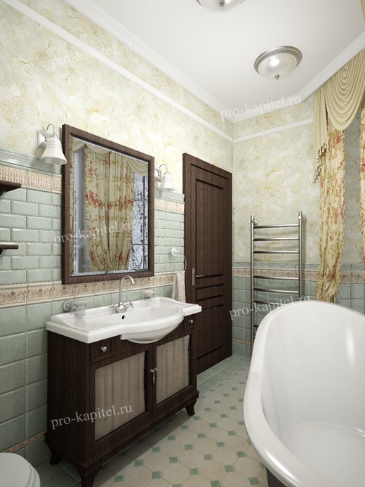Дизайн интерьера ванной.. Ванная
