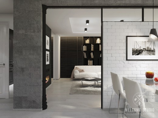 Четырёхкомнатная квартира «Manhattan’s loft». Кухня