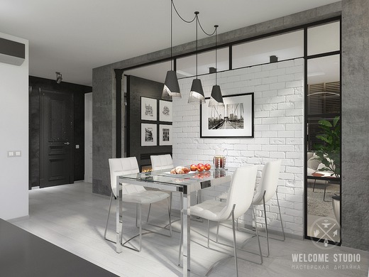 Четырёхкомнатная квартира «Manhattan’s loft». Кухня