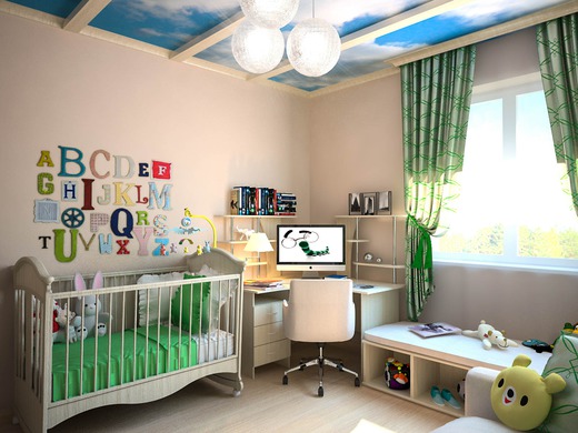 Квартира для молодой семьи в ожидании ребенка.. Детская