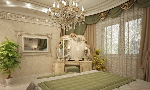 Дизайн-проект дома в г. Москва, жилая площадь 275 кв.м.. Спальня