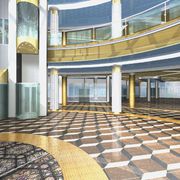 Разработка концепции потолков и освещения центрального холла