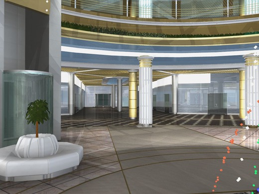 Разработка концепции потолков и освещения центрального холла. Торгово-выставочный комплекс