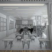 ЭСКИЗНОЕ представление_Концепция дизайна интерьера читального научного зала на 3-м этаже ГПНТБ СО РАН