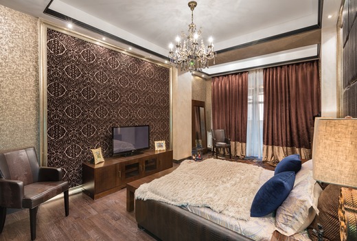 Апартаменты в Алматы. Спальня