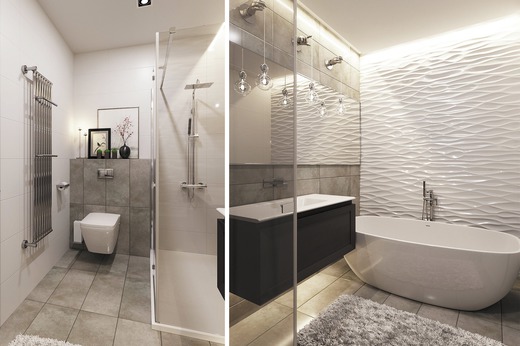 Дизайн квартиры 98 m². Ванная