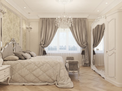 Спальня в классичкском стиле. Спальня